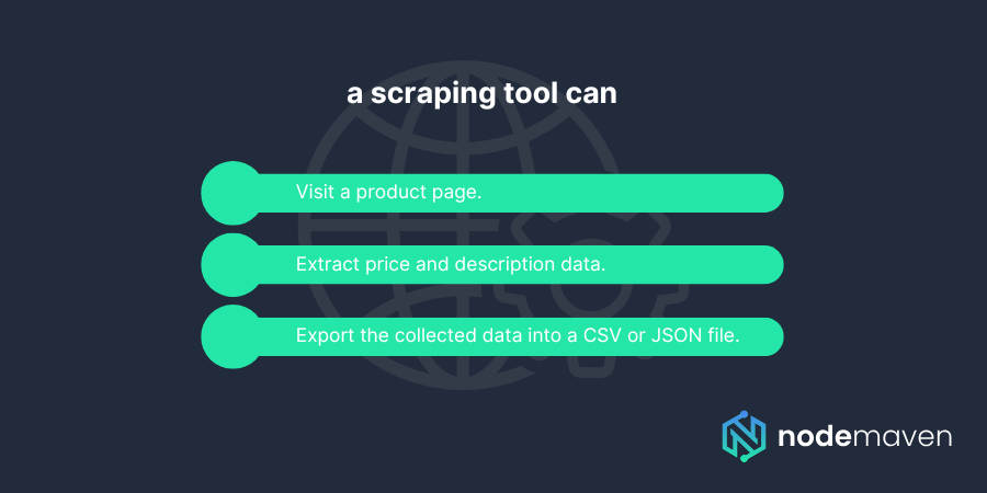 scraping tool features