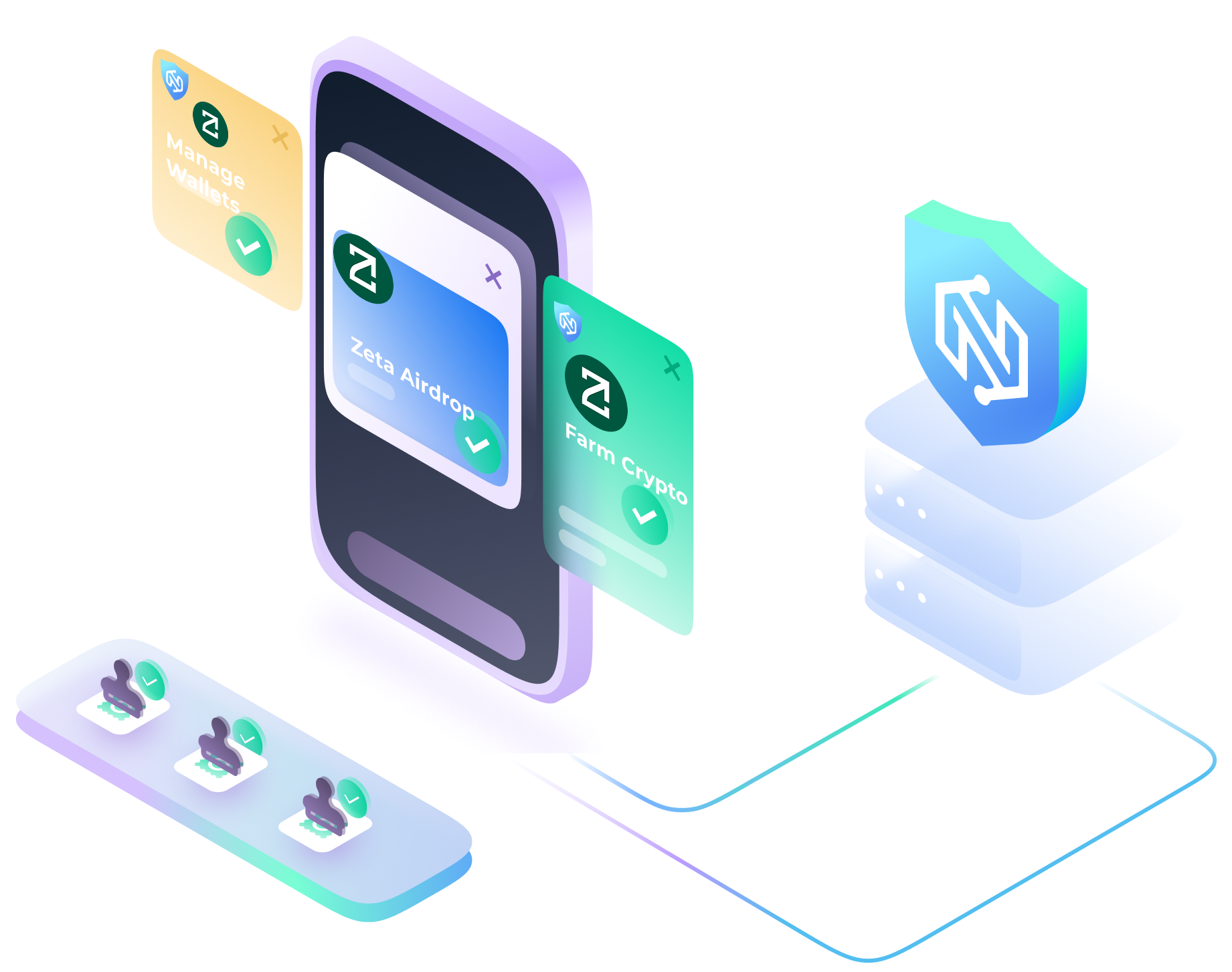 Manage multiple wallets with Zeta Airdrop