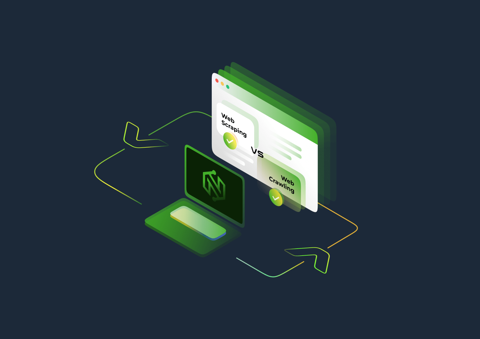 web scraping vs crawling-min