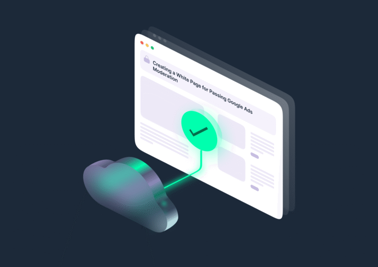 Creating a White Page for Passing Google Ads Moderation