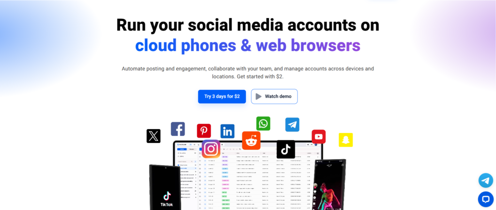 Multilogin homepage