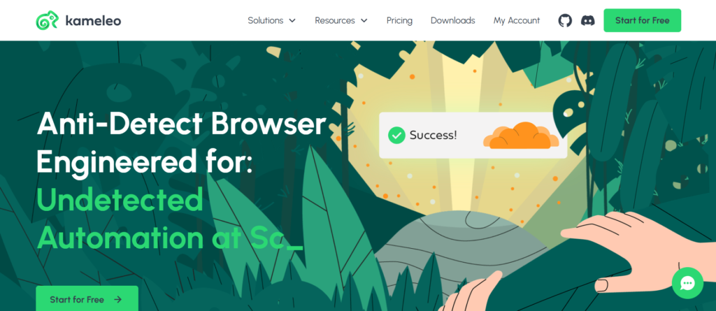 Kameleo homepage