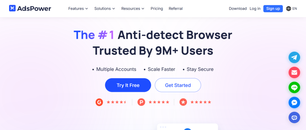 AdsPower homepage