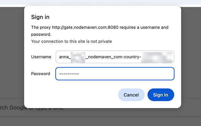 Simple Proxy Switcher Chrome Proxy Setting - NodeMaven