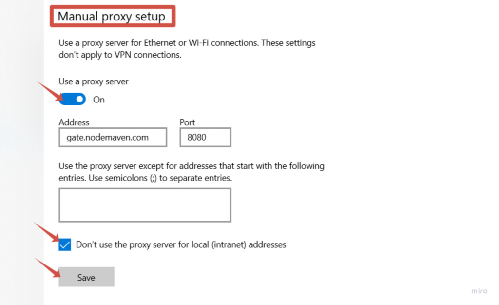 Chrome Proxy Settings - NodeMaven