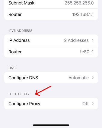 IOS IPhone Proxy Setting | NodeMaven