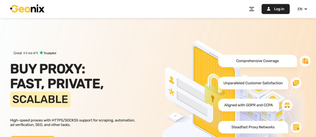 Geonix main page 