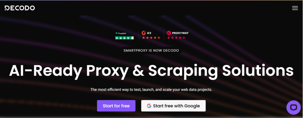 Decodo homepage