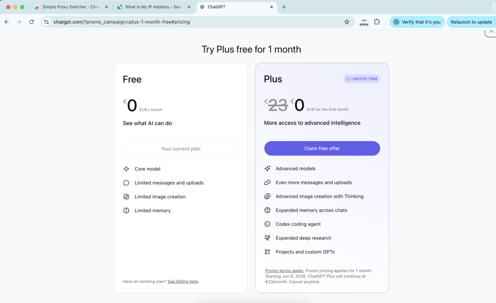 ChatGPT Plus Free Offer 