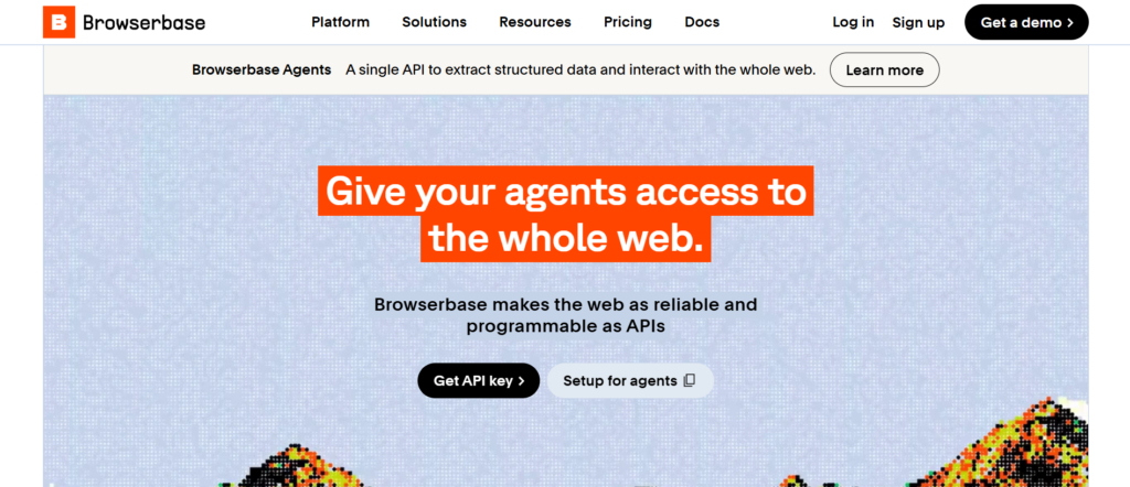 Browserbase homepage