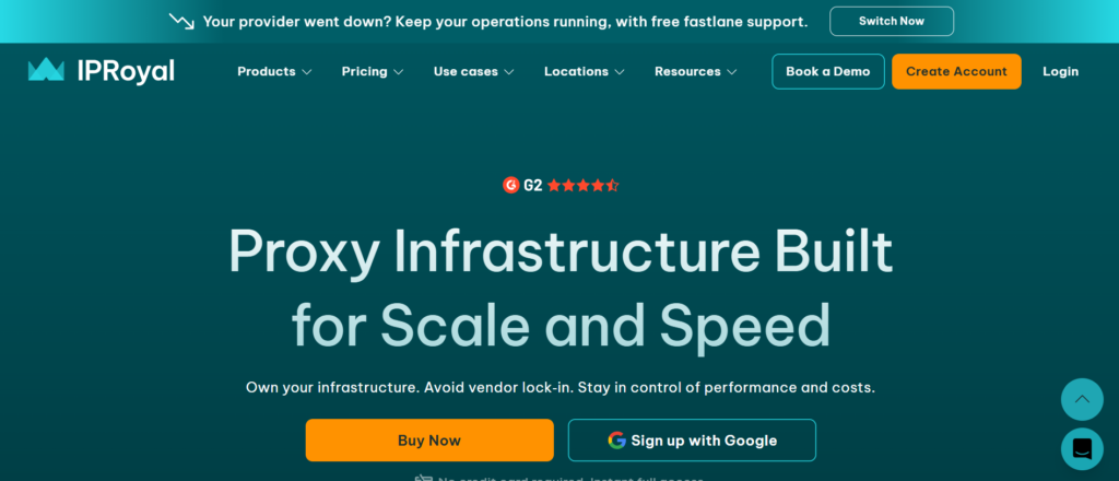 IPRoyal homepage