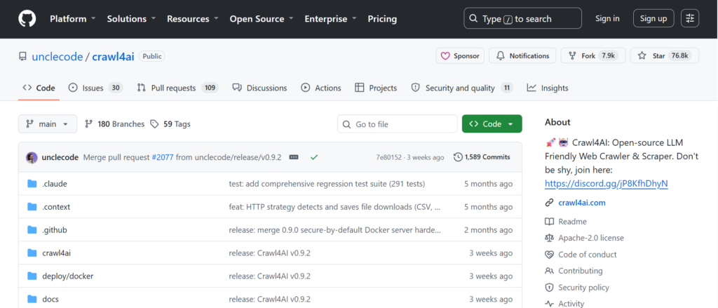 Crawl4AI dashboard