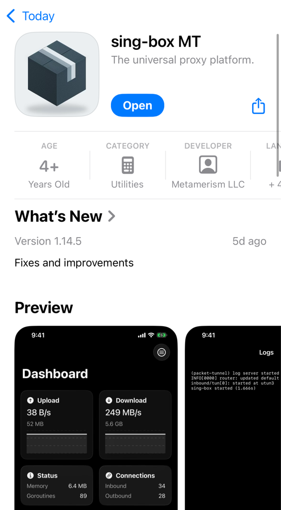 Set Up Sing-box | App Store