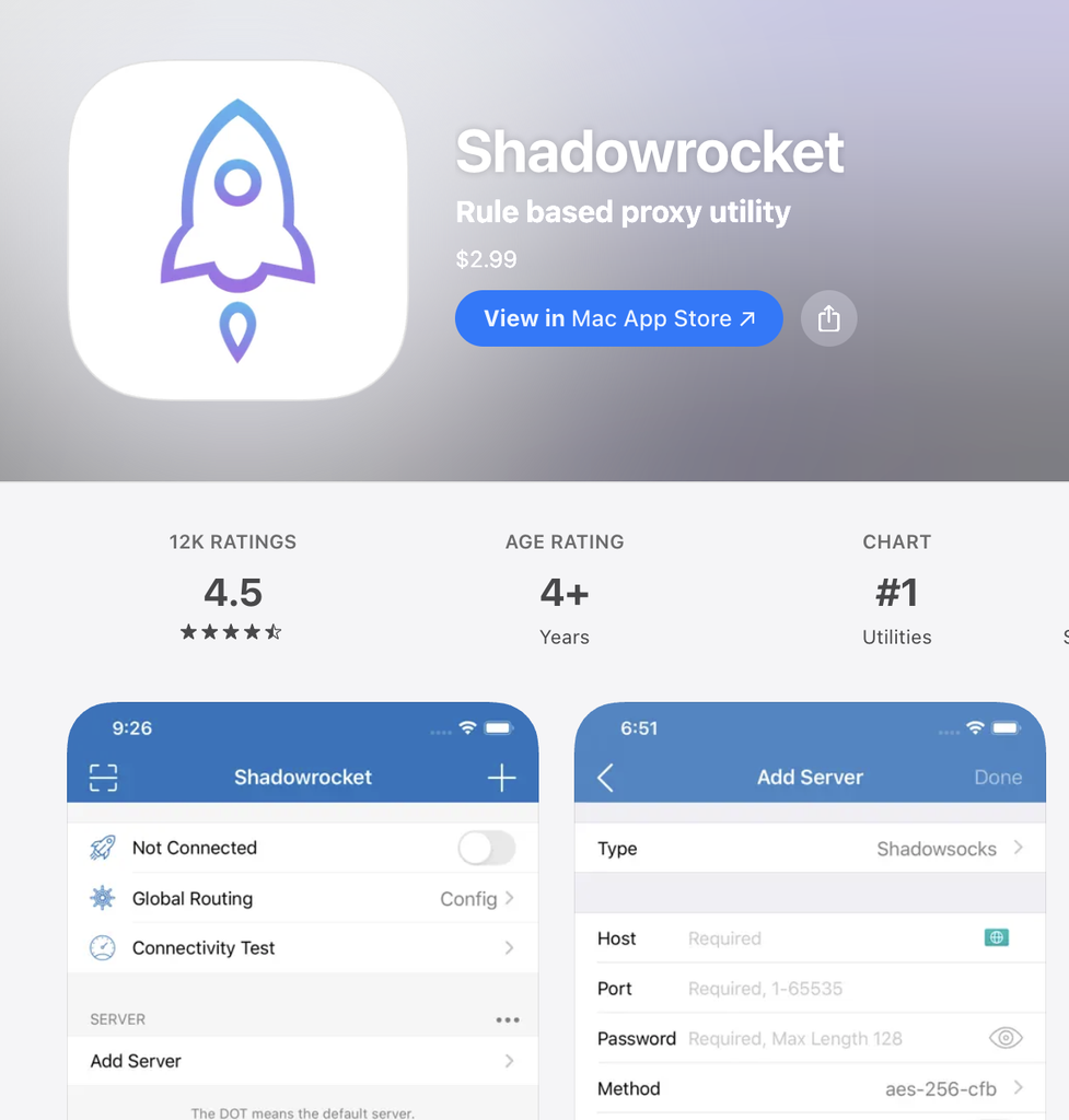 Shadowrocket | 7 Best Happ Alternatives for iOS, Android & Windows